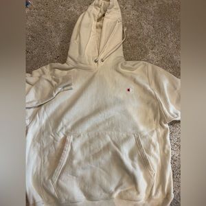 Champion cream hoodie